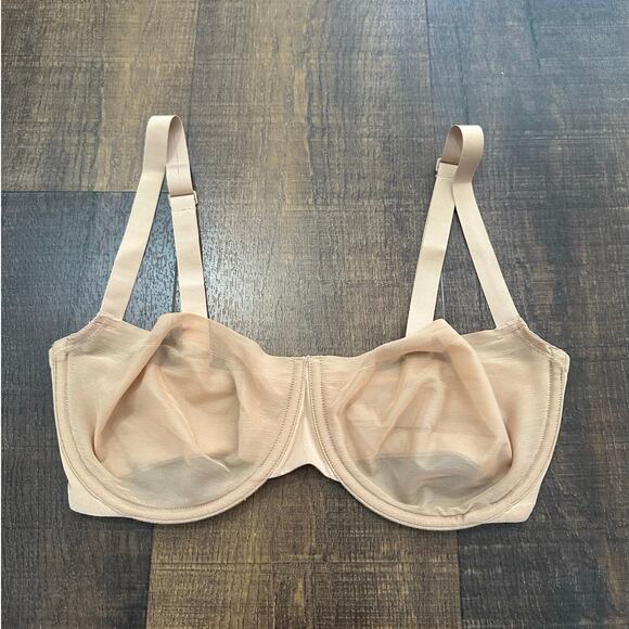 Skims No Show Unlined Balconette Bra Nude Beige Size 32DD - Picture 2 of 8